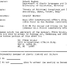 Announcements, 1979-12-14. ...