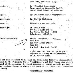 Minutes, 1971-11-05. Social...