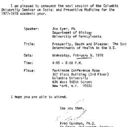 Announcements, 1978-01-19. ...