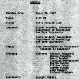 Minutes, 1967-03-21. The Us...