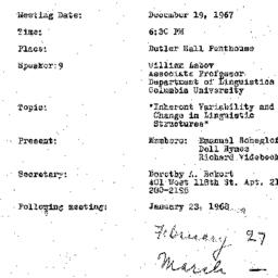 Minutes, 1967-12-19. The Us...