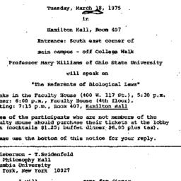Announcements, 1975-03-05. ...