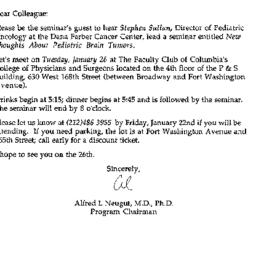Announcements, 1993-01-26. ...