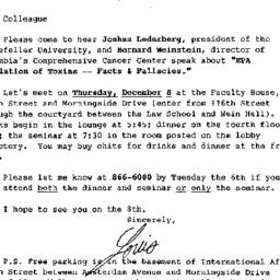 Announcements, 1988-12-08. ...