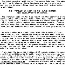 Announcements, 1984-02-16. ...