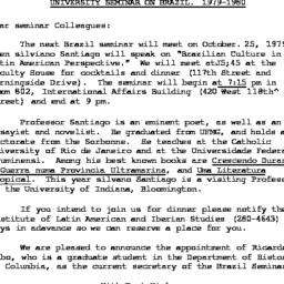 Announcements, 1979-10-25. ...
