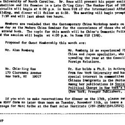 Announcements, 1980-11-04. ...