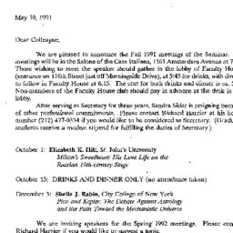 Correspondence, 1992-05-10....