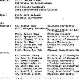 Minutes, 1973-11-16. Korea,...