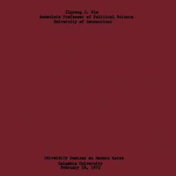 Speaker's paper, 1972-0...