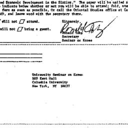 Announcements, 1972-12-15. ...