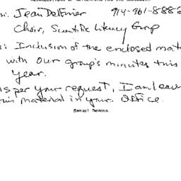 Correspondence, 2007-05-29....