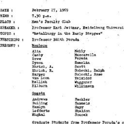 Minutes, 1969-02-27. The An...