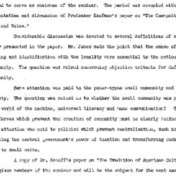 Minutes, 1953-03-11. Rural ...