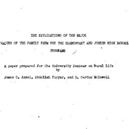 Speaker's paper, Rural ...