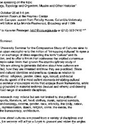 Announcements, 1999-10-25. ...