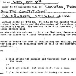 Announcements, 1980-10-08. ...