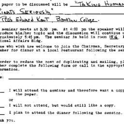 Announcements, 1980-12-10. ...
