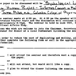 Announcements, 1980-05-06. ...