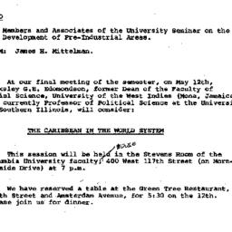 Announcements, 1981-05-12. ...