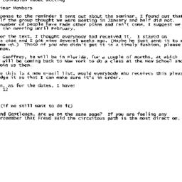 Announcements, 2001-01-04. ...