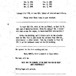 Announcements, 1990-09-22. ...