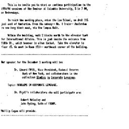 Announcements, 1990-11-15. ...