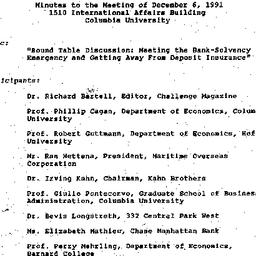Minutes, 1991-12-06. US Mon...