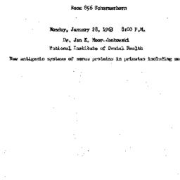 Announcements, 1963-01-28. ...