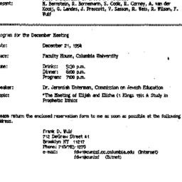 Announcements, 1994-11-16. ...