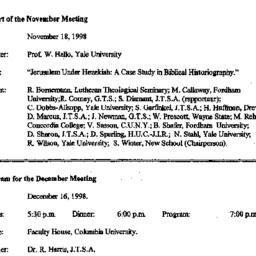 Announcements, 1998-12-16. ...