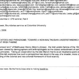 Announcements, 2009-02-09. ...