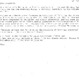 Announcements, 2009-04-27. ...