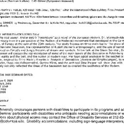 Announcements, 2008-12-05. ...
