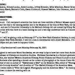 Minutes, 2007-01-25. The Ci...