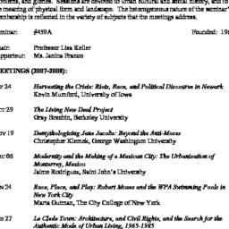 Schedules. The City, semina...