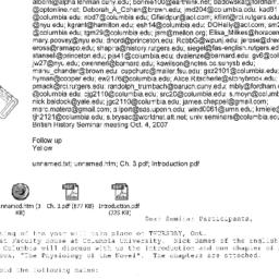 Announcements, 2007-12-06. ...