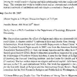 Announcements, 2007-10-18. ...