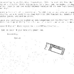 Announcements, 2007-11-03. ...