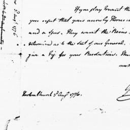 Document, 1776 August 03