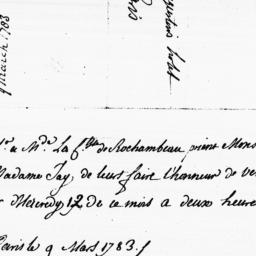 [Document, 1783 March 09]