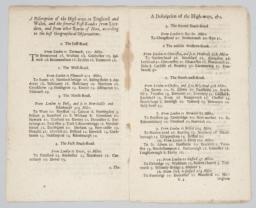 A Discription of the High-ways in England and Wales; Page spread, folios C3-C4