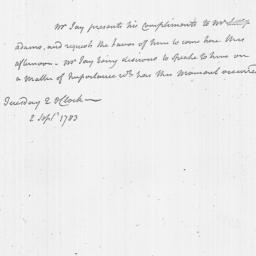 Document, 1783 September 02