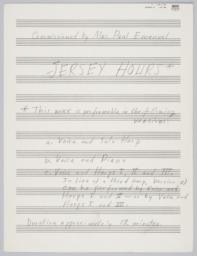 Jersey Hours, verso of title page