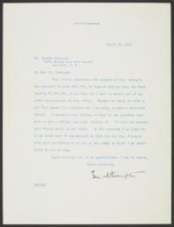 Typed letter signed to Andrew Carnegie requesting a grant for Barnard College
