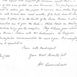 Document, 1781 January 3