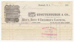 Stoutenburgh & Co.. Bill - Recto