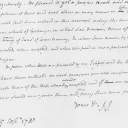 Document, 1780 September 29