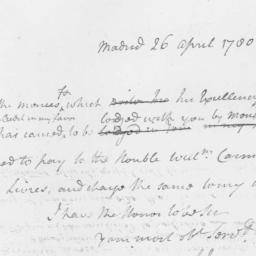 Document, 1780 April 26