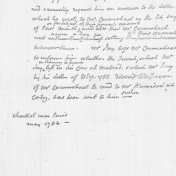 Document, 1784 May n.d.